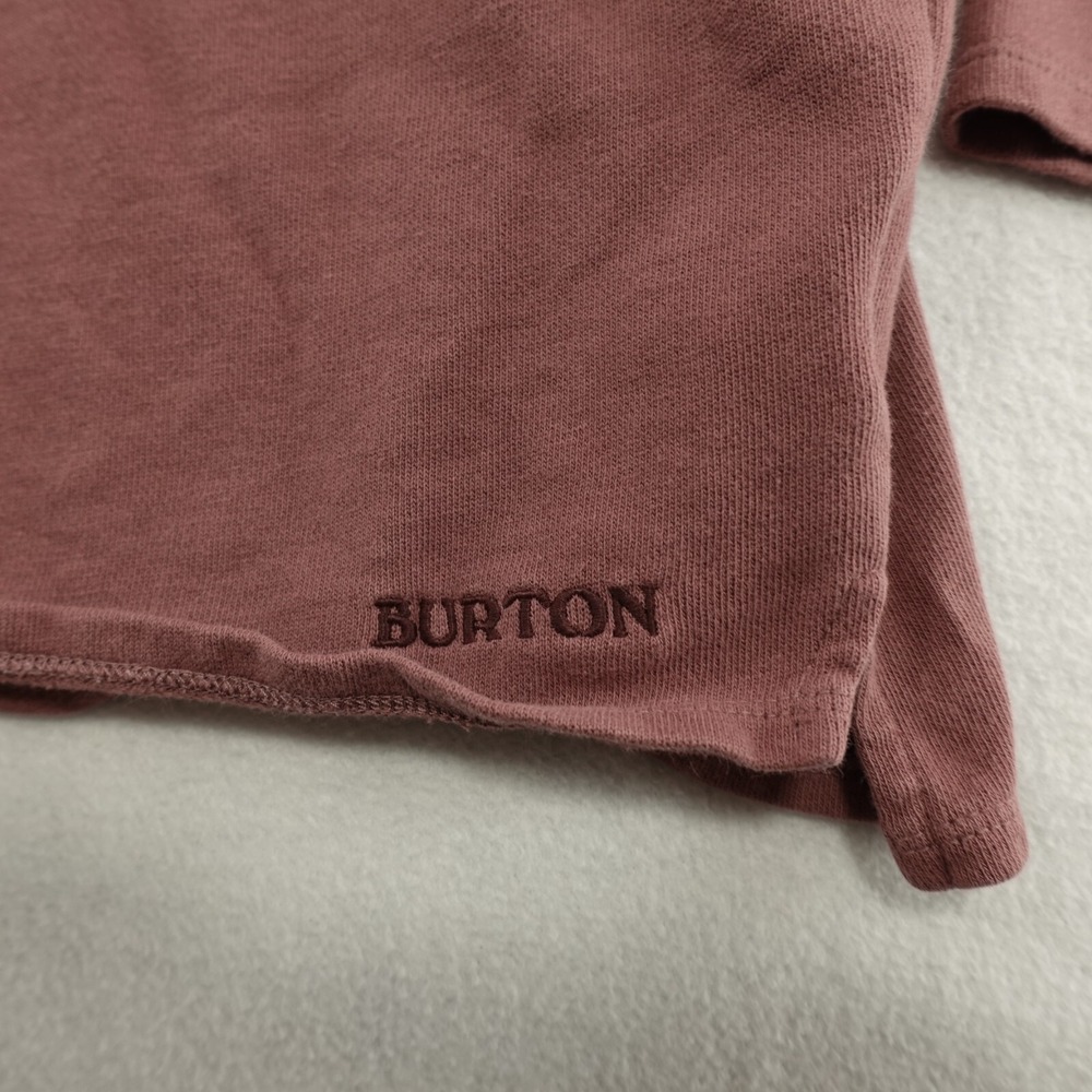 Burton Shirt Womens L Mauve Long Sleeve Crew Outdoors Hike Trail 20396 MinFlaw - Picture 5 of 13